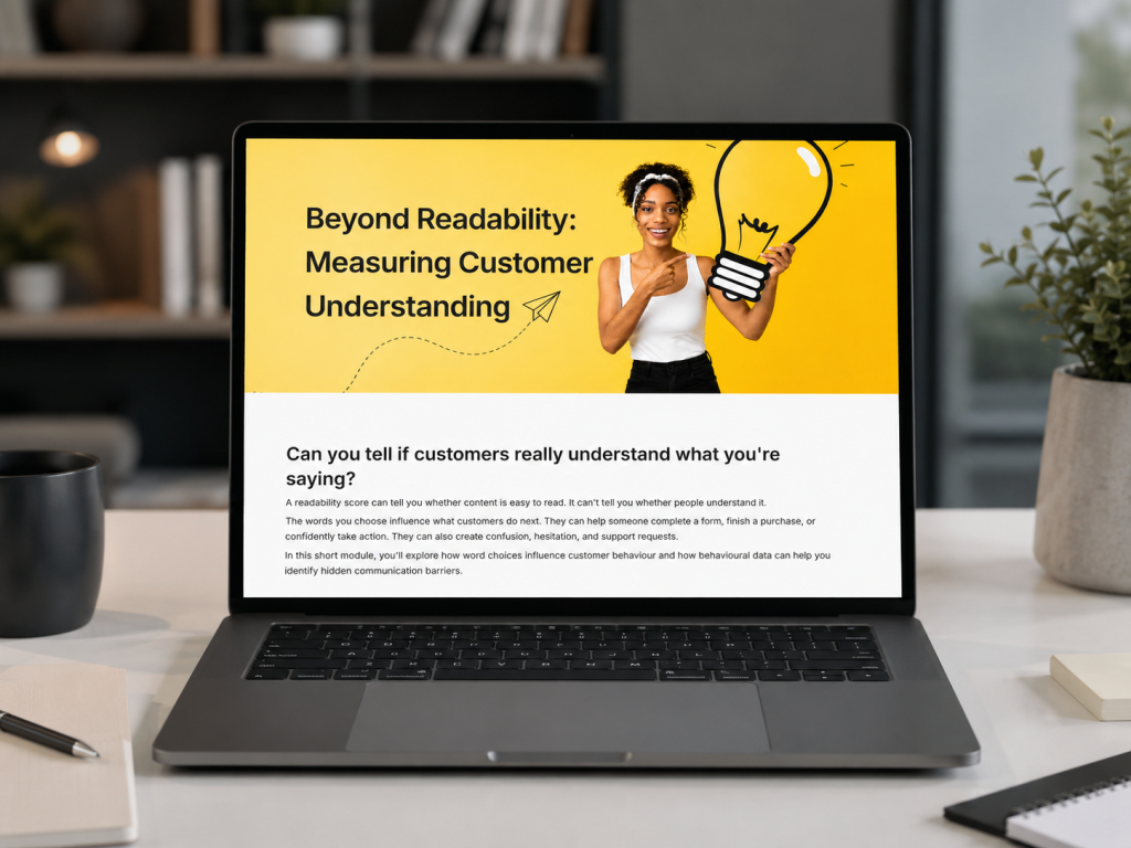 Beyond Readability: Measuring Customer Understanding
